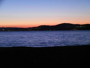 Coucherde soleil depuis le restaurant